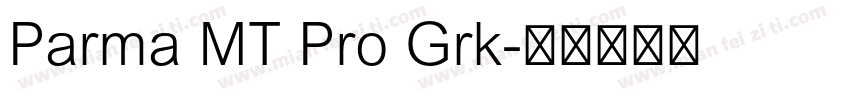 Parma MT Pro Grk字体转换